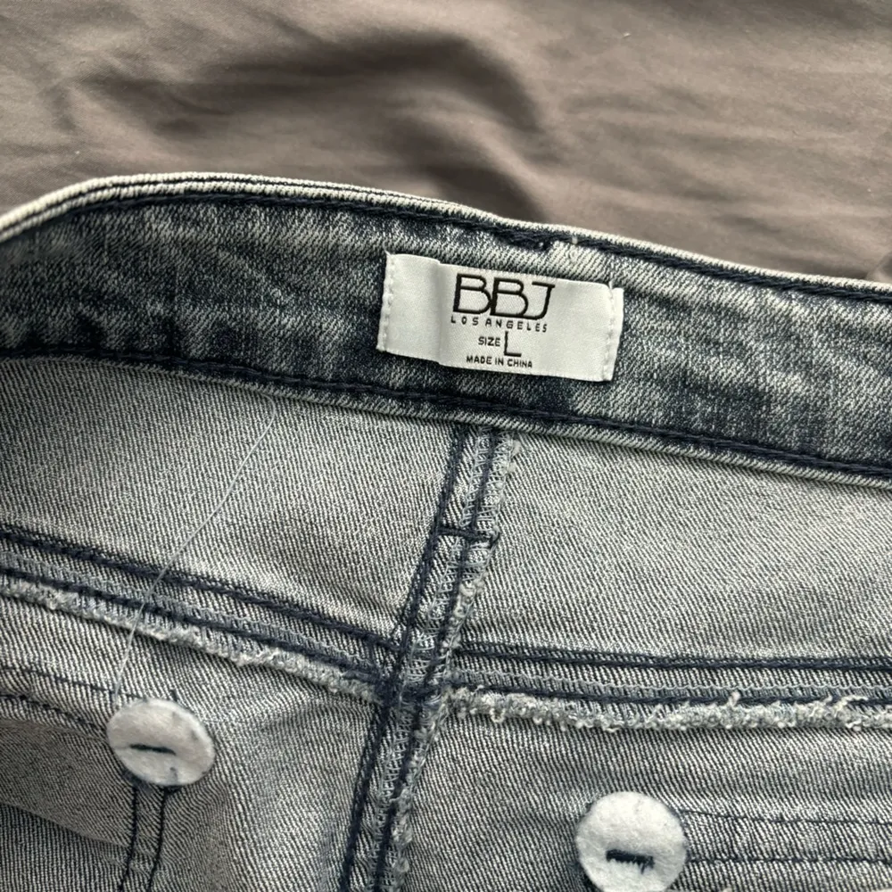 Foldover Jean Mini Skirt - Image 2