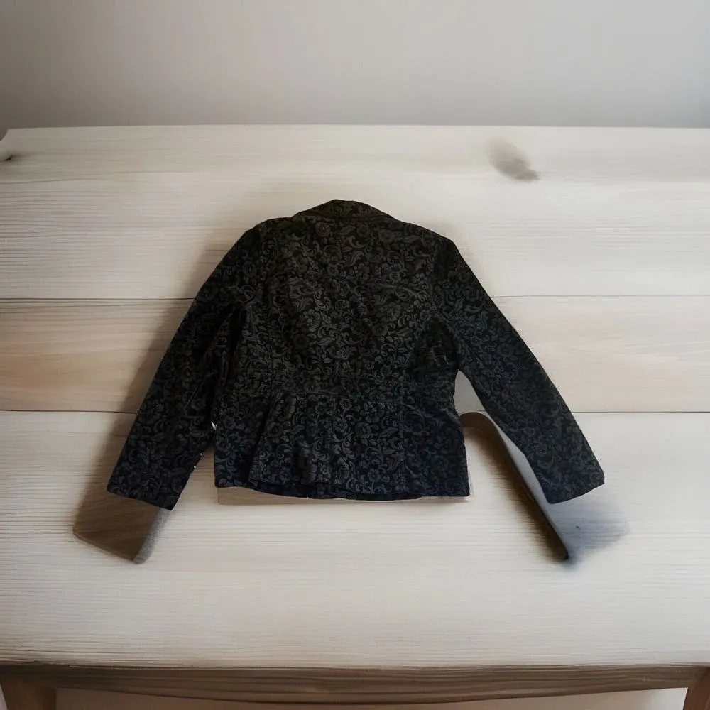 Sag Harbor Blazer Womens 14‎ Black Velvet Holiday Work Office Party Celebration - Image 2