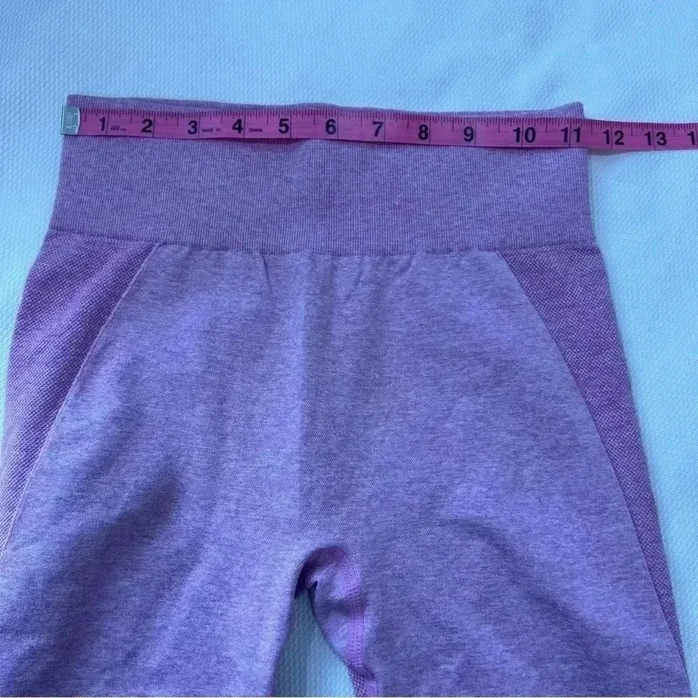Gymshark Womens Pink Flex High Waisted Compression Leggings Size s - Image 6