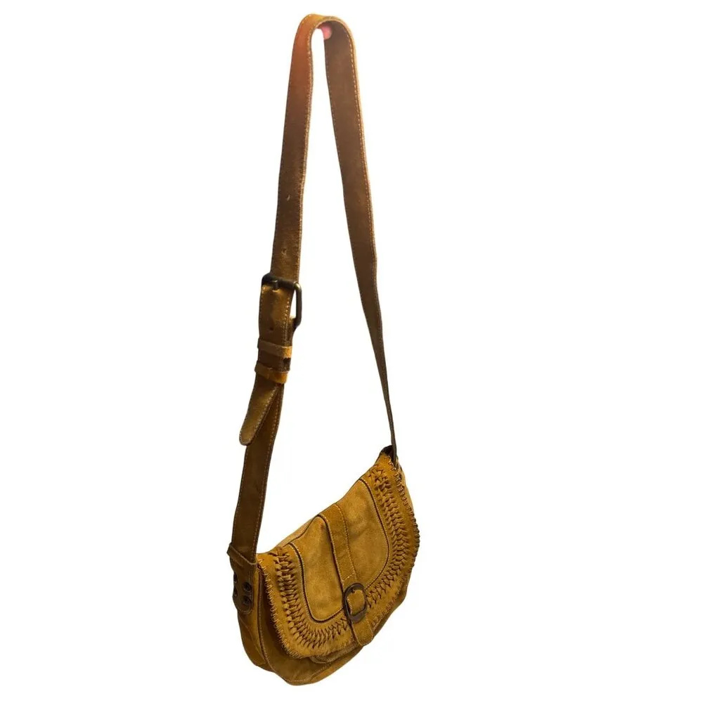 Patricia Nash Womens Brown Leather Suede Hobo Shoulder Bag SKU 7280 - Image 16