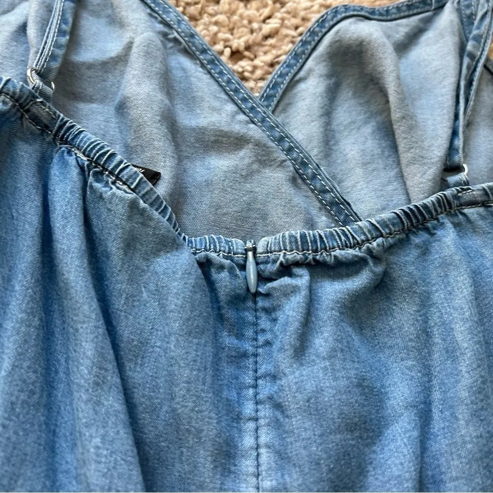 rue21 Chambray Faux Wrap Romper - Image 10