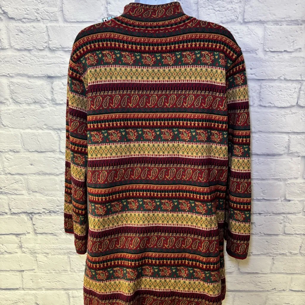 Vintage adrienne vittadini sport sweater Wool Cottage Core Coogi Like Large - Image 8