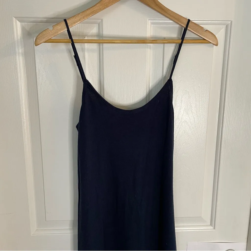 Leimere Navy Blue Cashmere Hampton Maxi Dress Size Medium dark academia preppy - Image 4