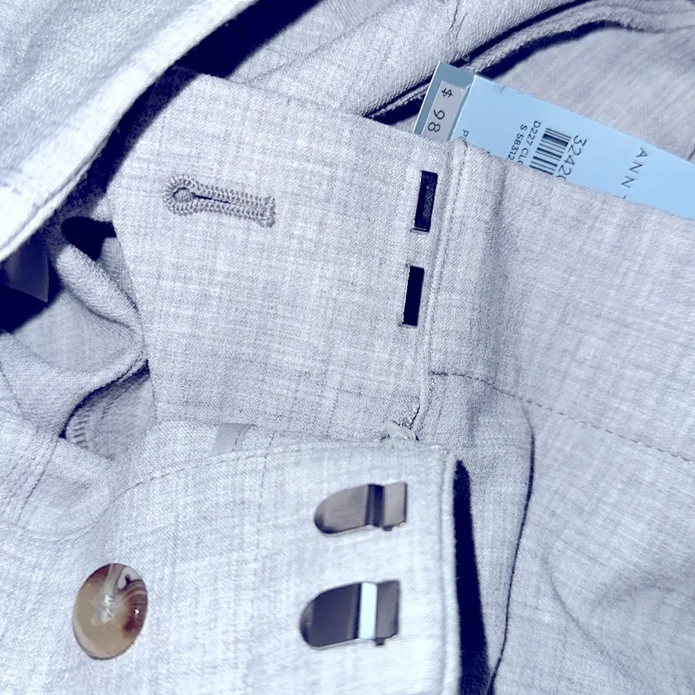 Ann Taylor the slim high rise grey pants size 8 petite new with tags - Image 6