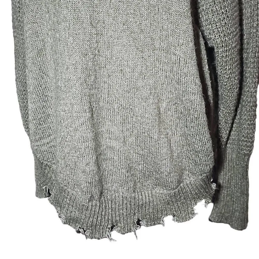 Rue 21 Sweater. Longsleeve. Fashion Design Distressed Hem. - Image 3