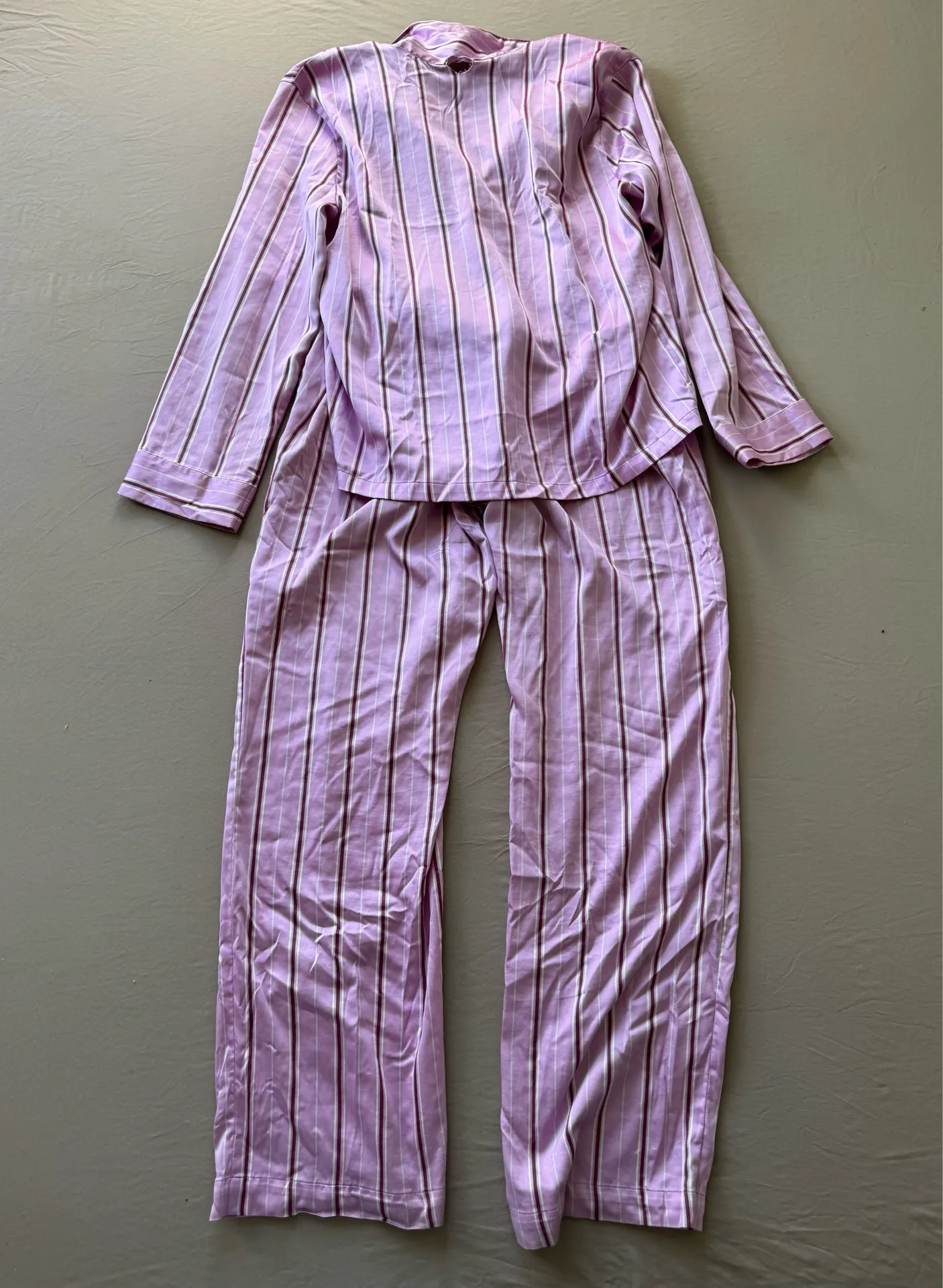 VICTORIA'S SECRET Striped Satin Long Pajama Set - Image 3