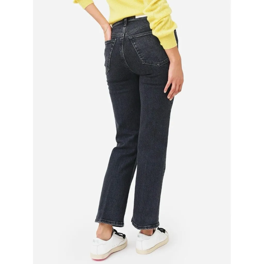 Re/Done 70s High Rise Stove Pipe Black Straight Leg Denim Jeans Women’s Size 29 - Image 2