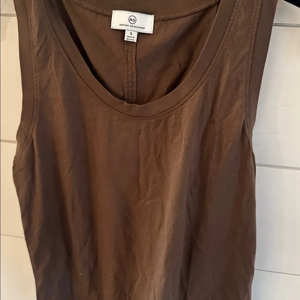 Ag Adriano Goldschmied Chocolate Tank Top size S EUC - Image 3