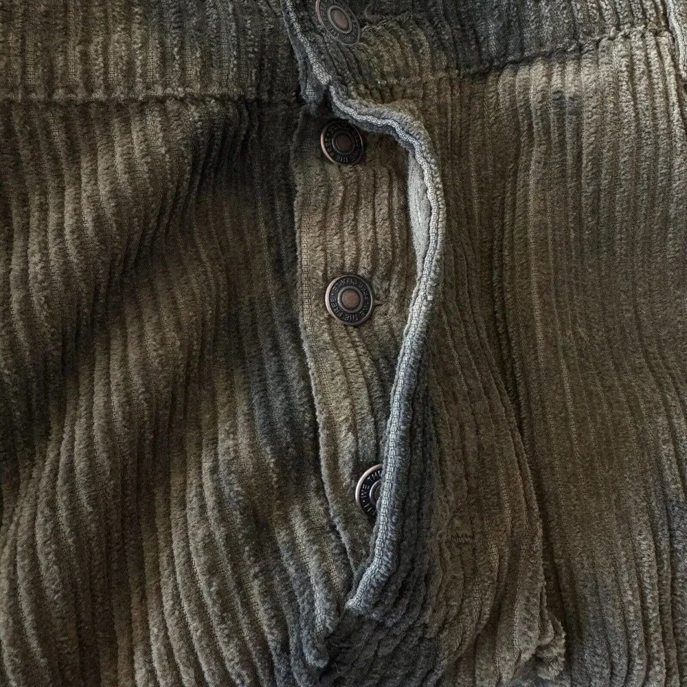 Free People SZ 27 Reese Pitched Straight Corduroy Pants Button-Fly Tie-Dye Brown - Image 5