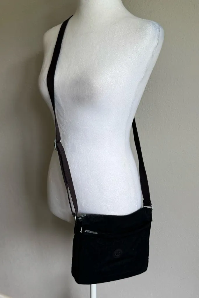 Kipling Small Black Nylon Crossbody Shoulder Bag Purse No Charm - Image 1