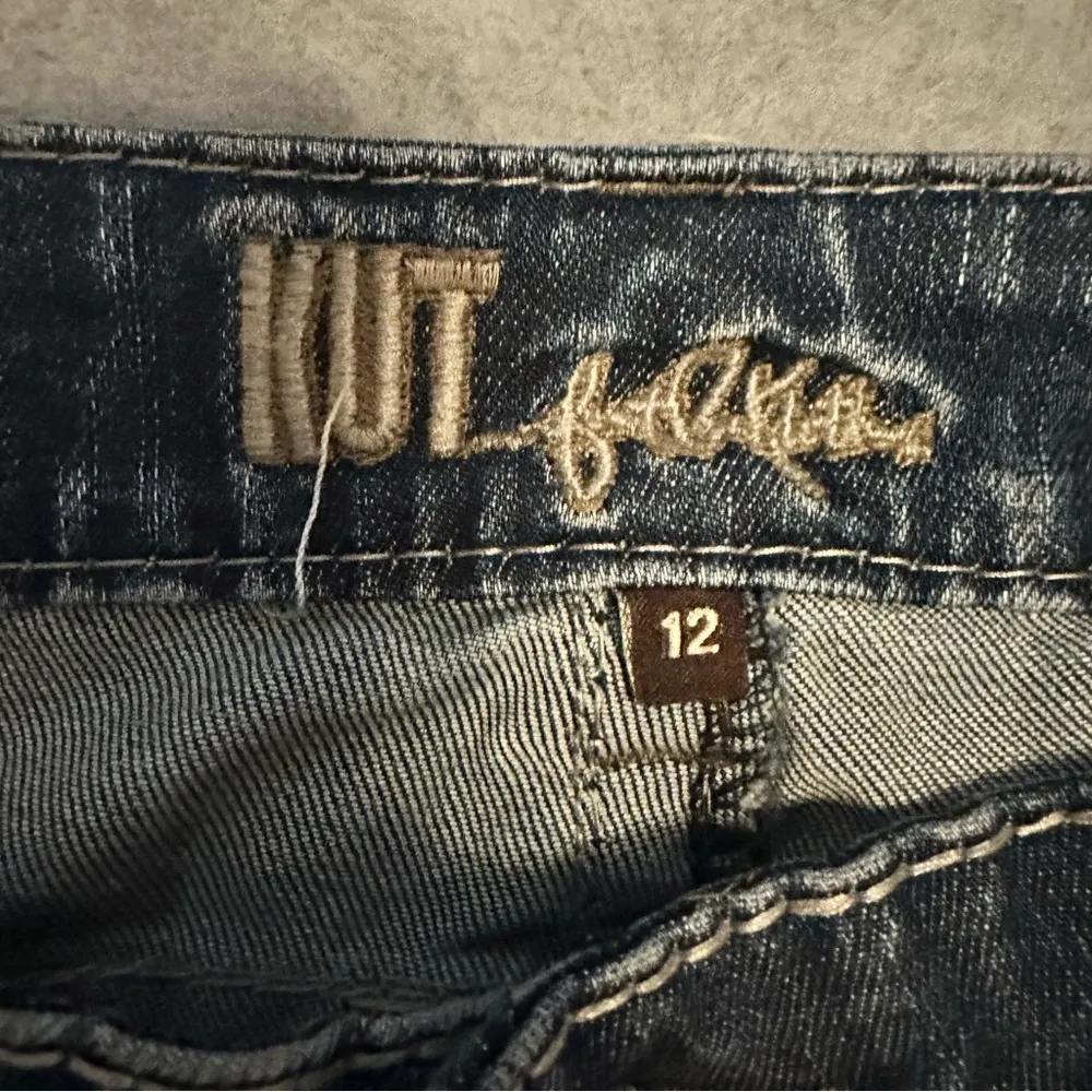 KUT from the Kloth Womens Boot Cut Denim Jeans size 12 Dark Wash KP643MA2 - Image 9