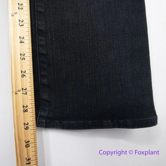 NEW Madewell the tall Kick Out Crop‎ Jeans in Black Rinse Wash, 28T - Image 7