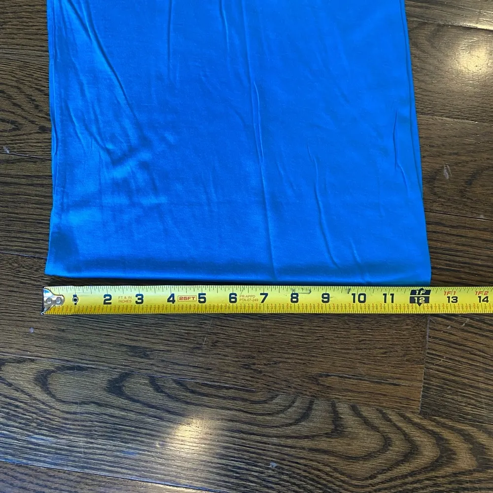 Echo Infinity Scarf Bright Blue 12" x 30" Jersey Comfy & Great for Spring! - Image 5