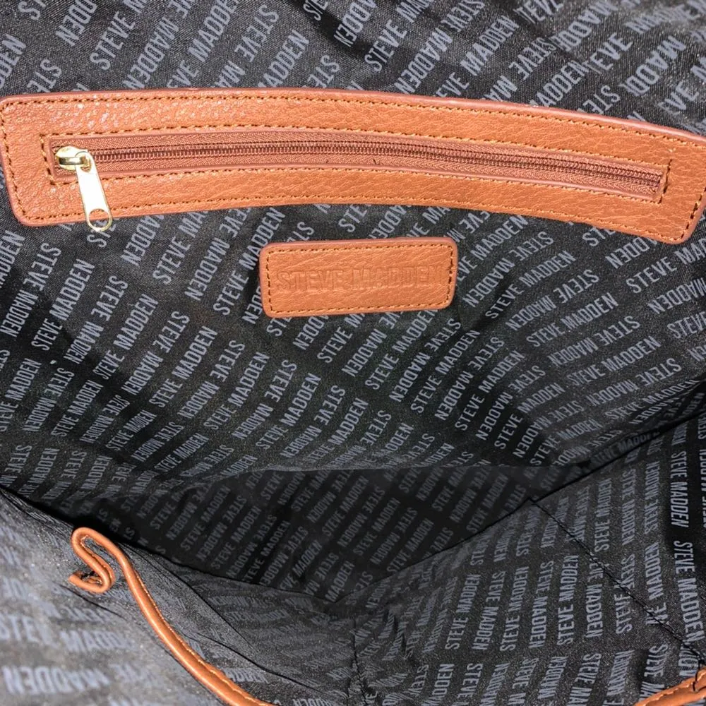 Steve Madden | Cognac Satchel / Large Tote - Image 6