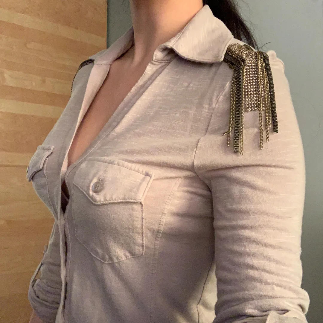 Embellished Button Down Shirt - Image 2