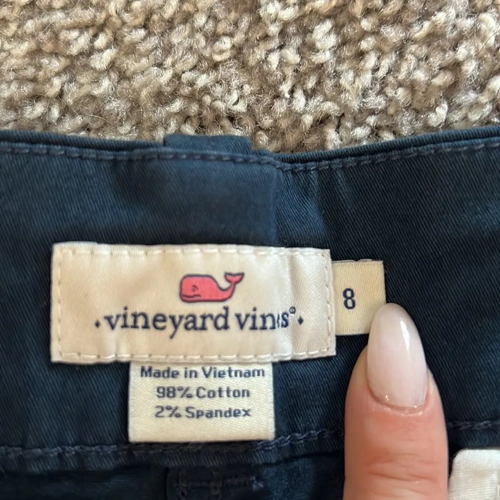 Vineyard Vibes navy khaki shorts - Image 2