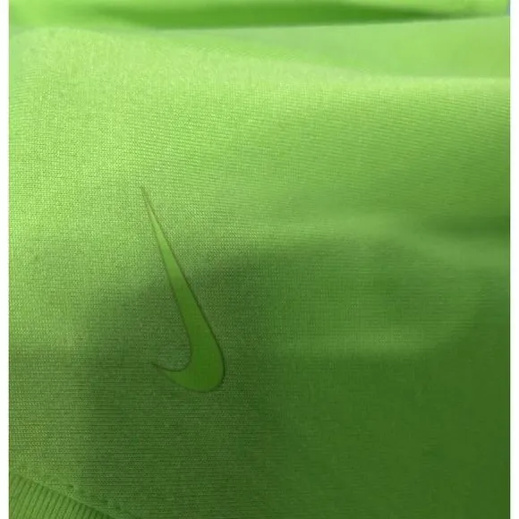 NIKE Women Large Dri-Fit Athlete Training Running Green Shirt Activewear Jog Gym - Image 2