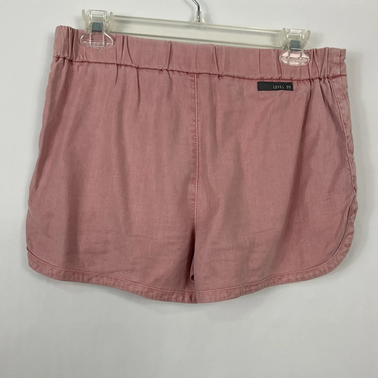 Level 99 Womens Size 26 Pink Starfish Linen Tencel‎ Casual Shorts - Image 3