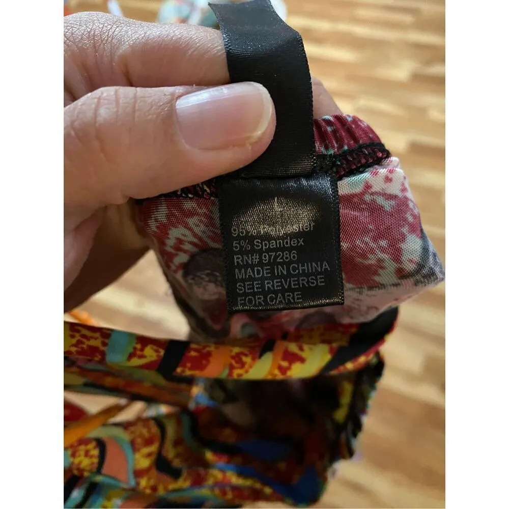 MT Collection Purple & Red Floral Burst V - Image 9