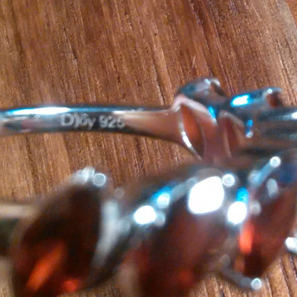 Mozambique Garnet Sterling Silver Fancy Ring (Size 7) - Image 4