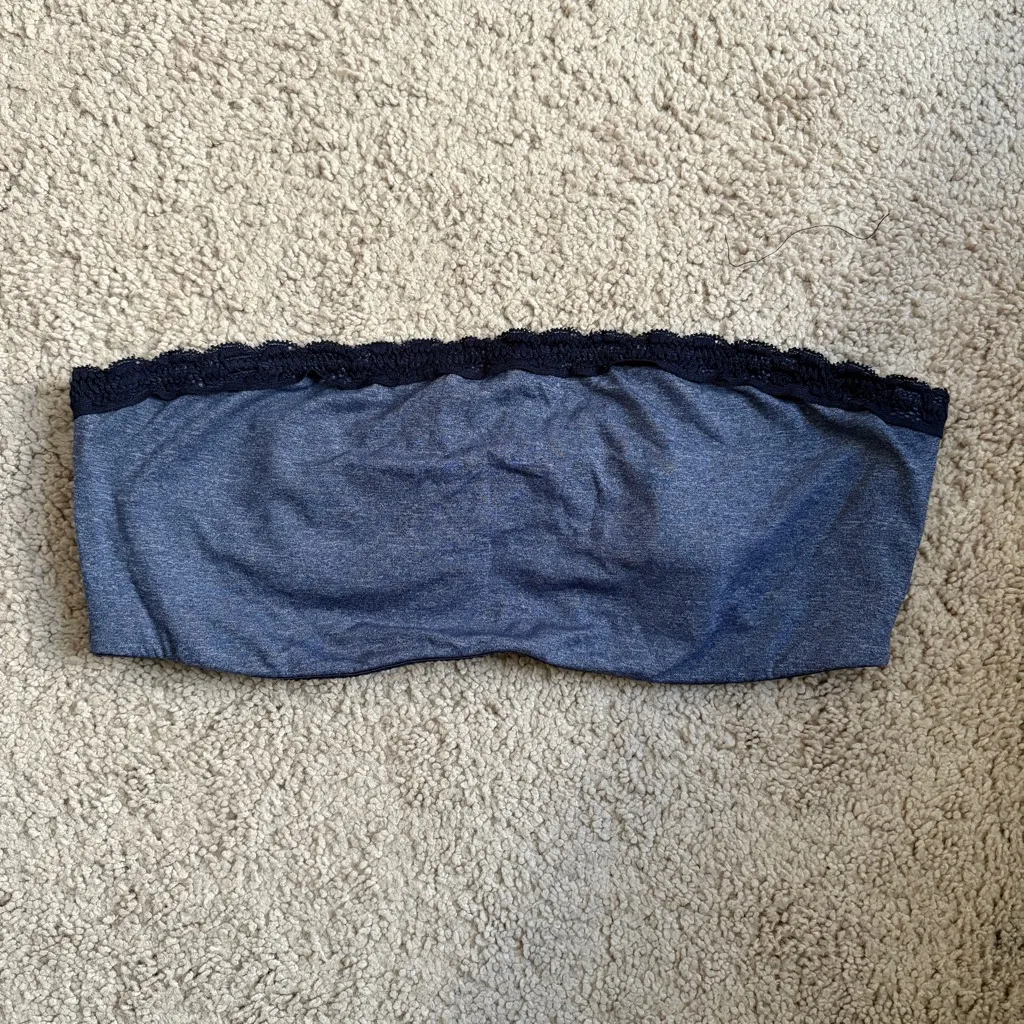 Aerie Navy Lace Bandeau Size: 36D - Image 2
