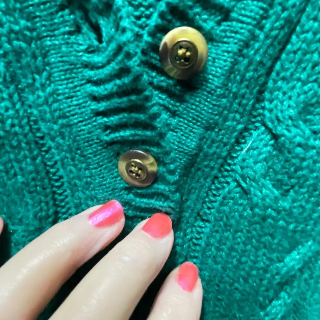 Vintage American Weekend green size M Ramie cotton sweater. Hong Kong Size M - Image 4