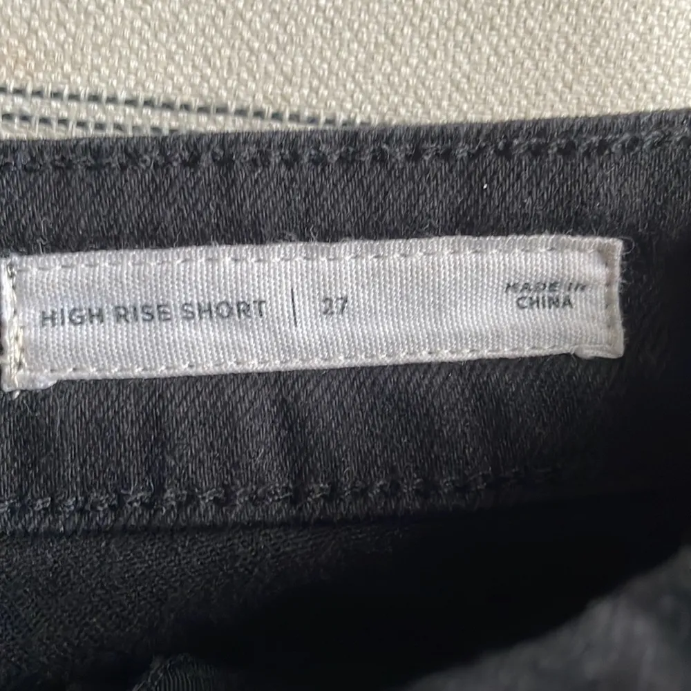 The Cutest Distressed / Worn Black Pacsun High Waisted Jean Shorts - Image 3