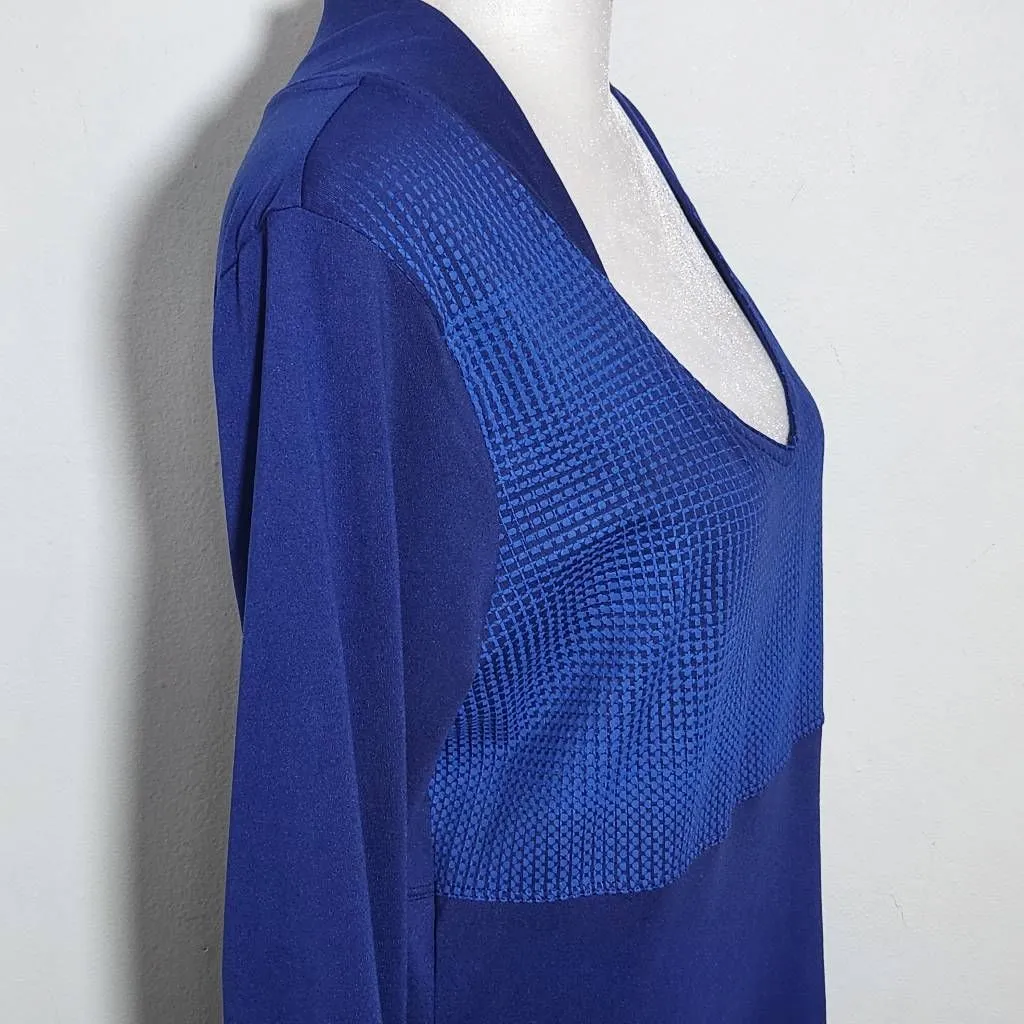 Mountain Hardwear Blue Long Sleeve Dress Size Medium Blue Athleisure Dress - Image 5