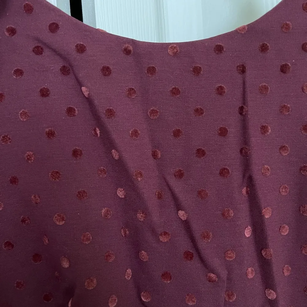 LOFT Purple Polka Dot Dress NWT - Image 4