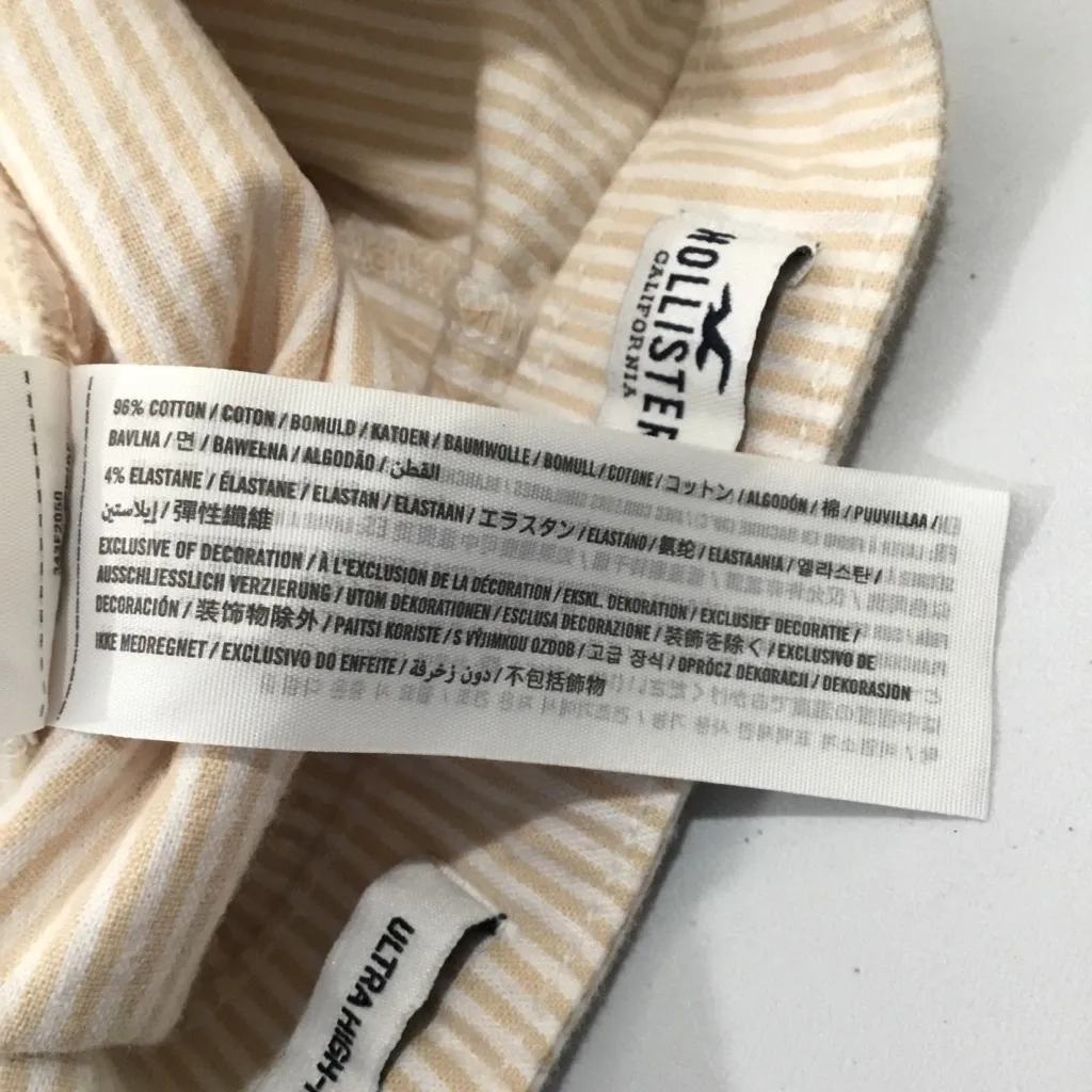 Hollister Striped ultra high-rise Stretchy Mini Skirt - Image 4