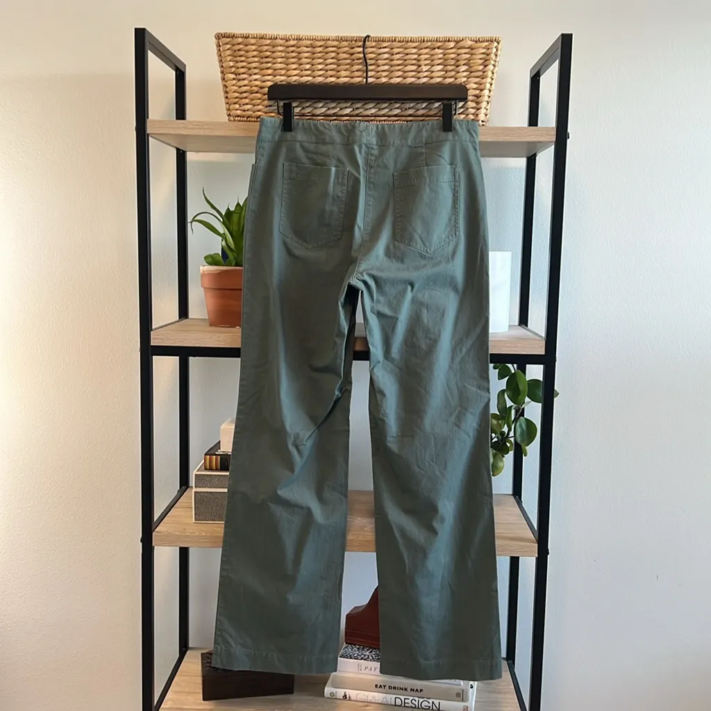 Eileen Fisher Mid-Rise Woven Twill Relaxed Pant, XS - Image 4