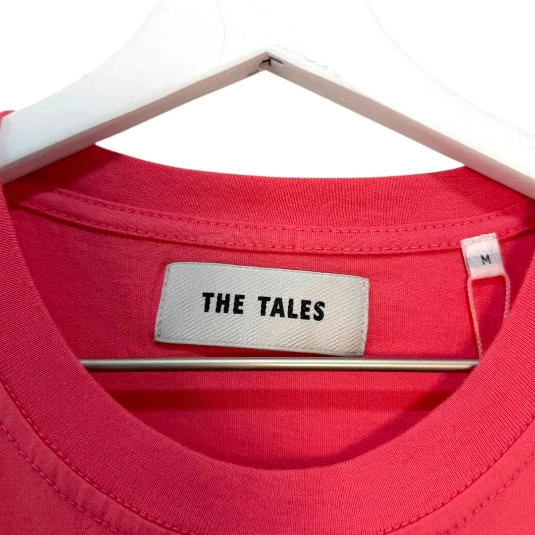 NWT The Tales x Free People Pink Crochet Flower Graphic T Shirt Size M - Image 2