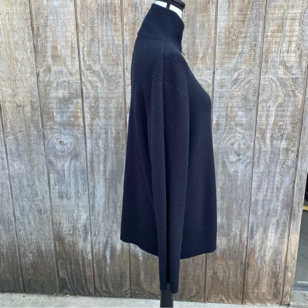 Hillard & Hanson Black Zip Up Cardigan Sweater Size 3X - Image 4