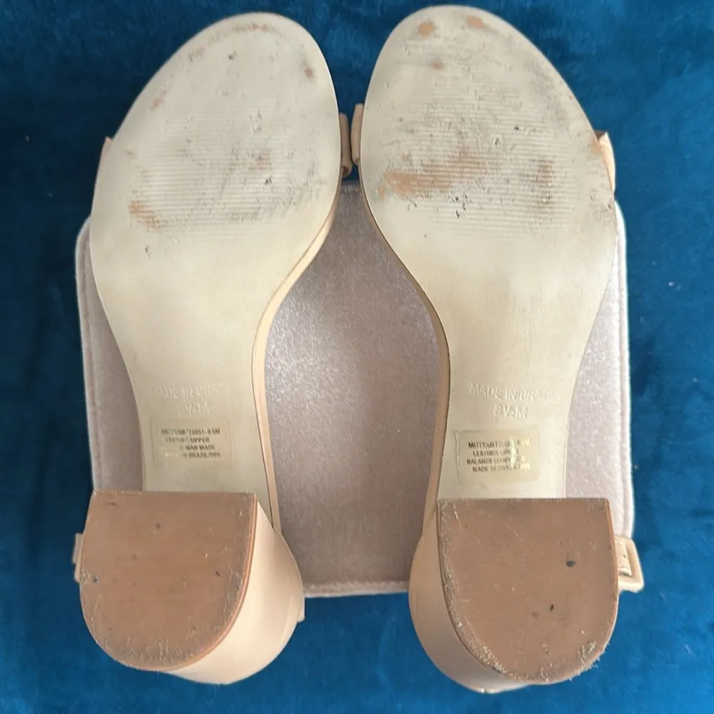 EUC STEVE MADDEN LEATHER MADDY BLOCK HEEL SZ 8.5 - Image 5