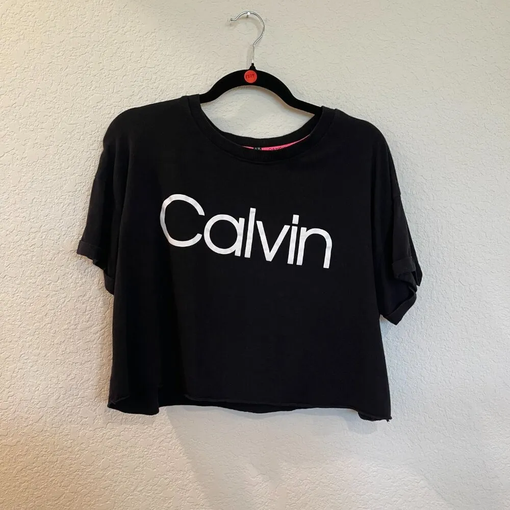 Calvin Klein Performance Black Crop Top Size L - Image 7