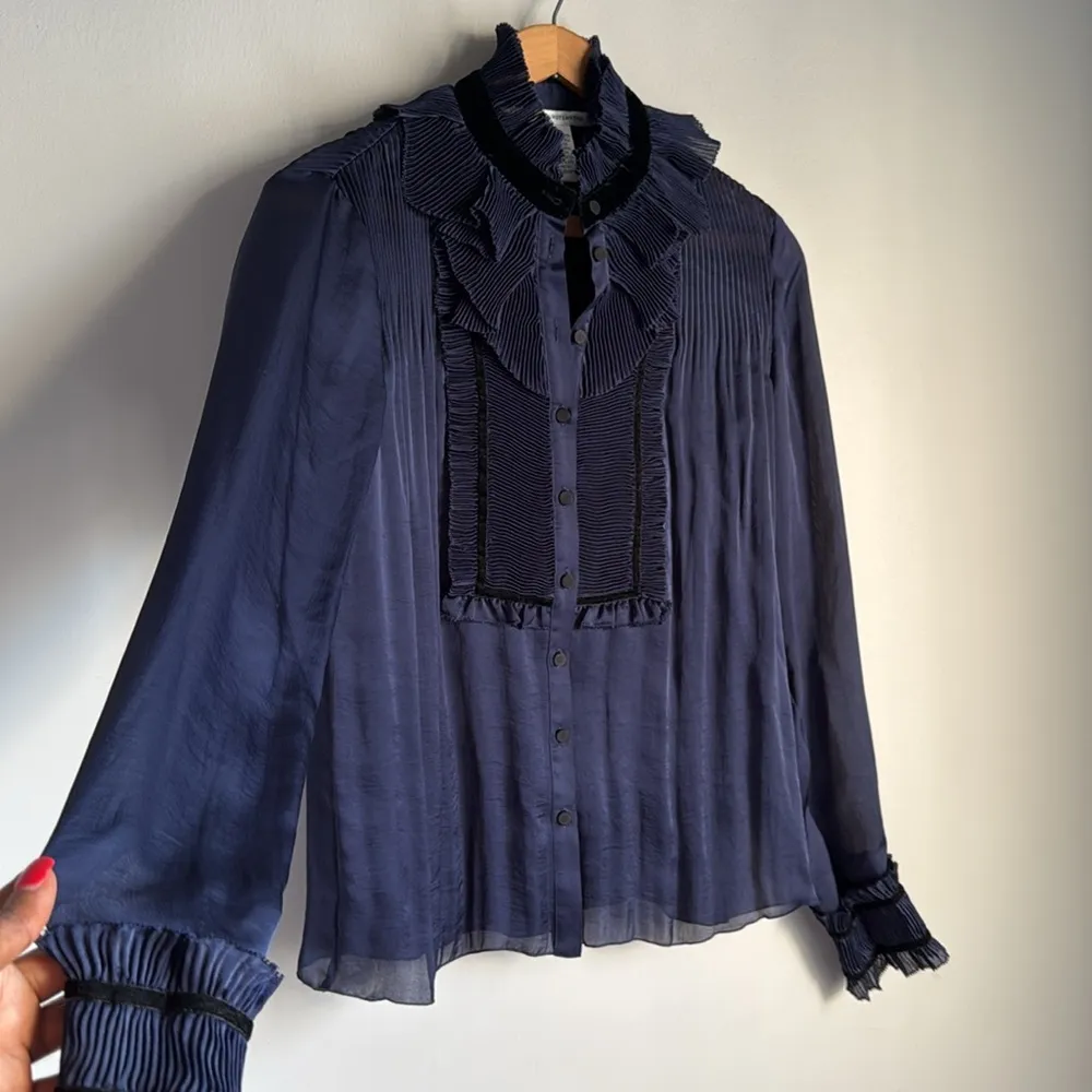 dvf jonquille silk blend blouse - Image 3