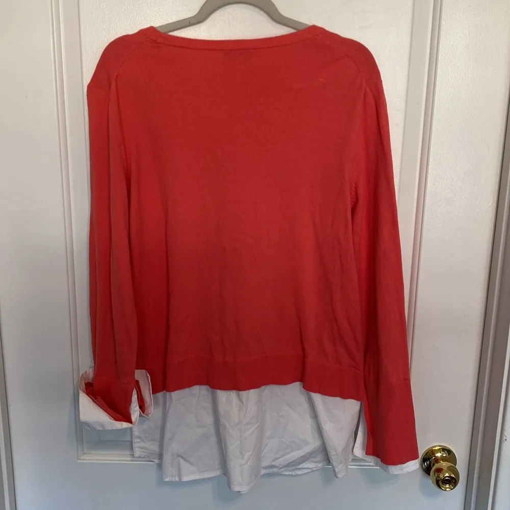 Vince Camuto Sweater Blouse Salmon XL - Image 6