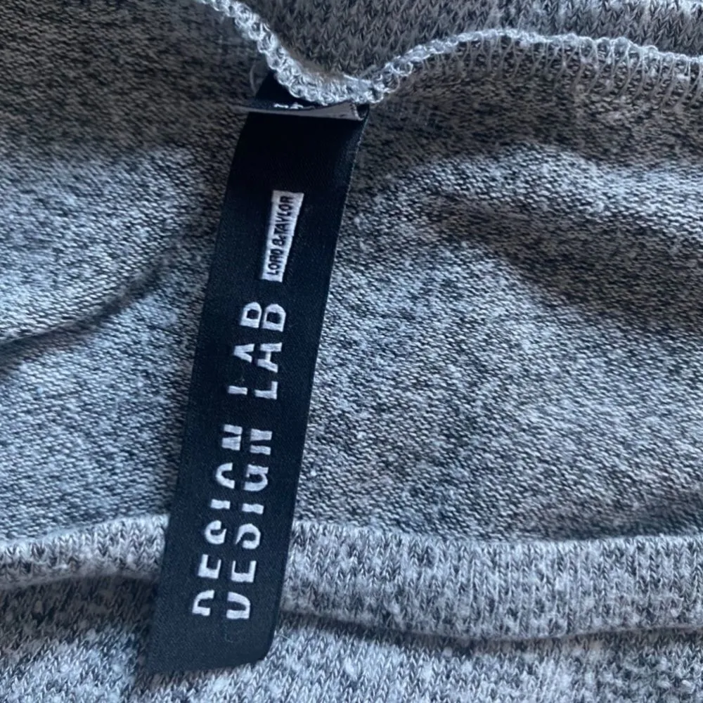 Design Lab Lord & Taylor SZ L grey cold shoulder pullover sweater Gray Size L - Image 5