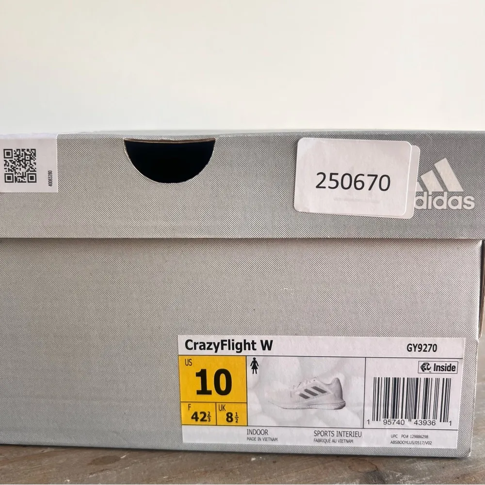 ADIDAS CrazyFlight Women's Shoe Size 10 #B1522A - Image 2