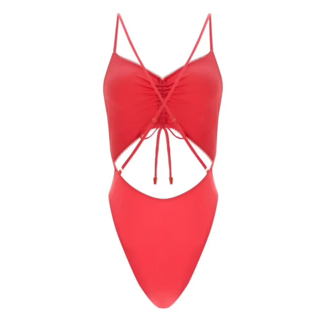 Agua Bendita Diany Tout One Piece Swimsuit Pink - Image 4