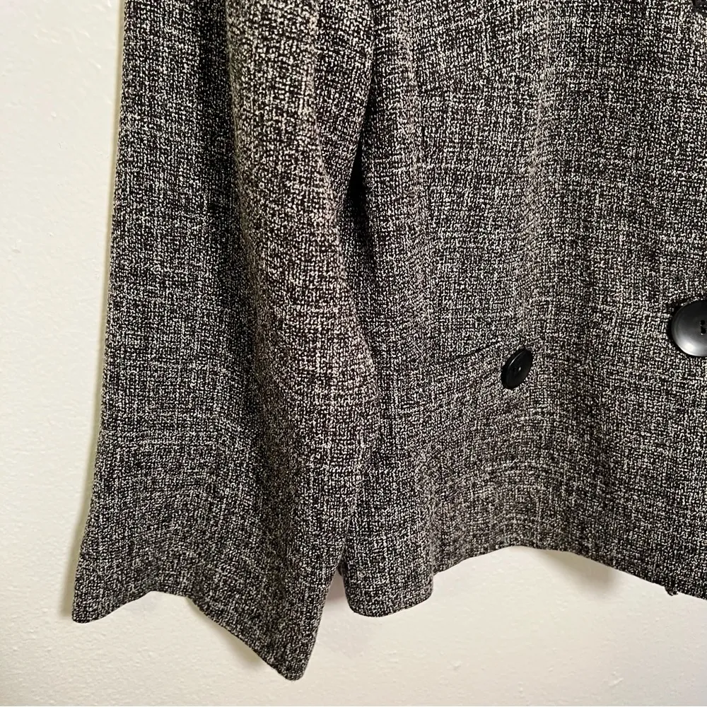 Dress Barn Blazer 3 Button Charcoal Gray - Image 7