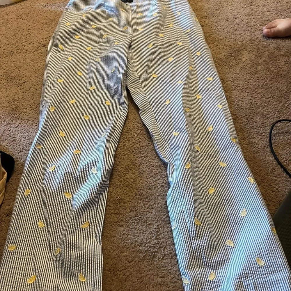 Brooks Brothers Seersucker lemon Pants size 6 - Image 12