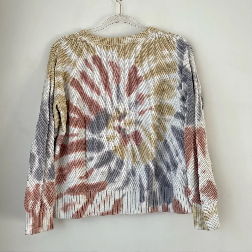 Colorful Tie Dye Westford Pullover Sweater S - Image 5