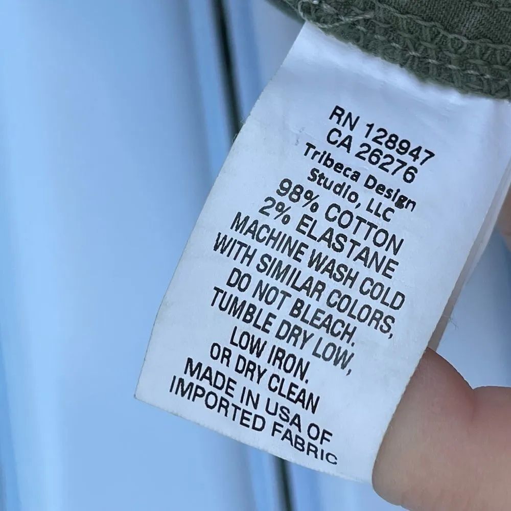 NILI LOTAN Cropped Military Pant in Camo size 4 Green - Image 13