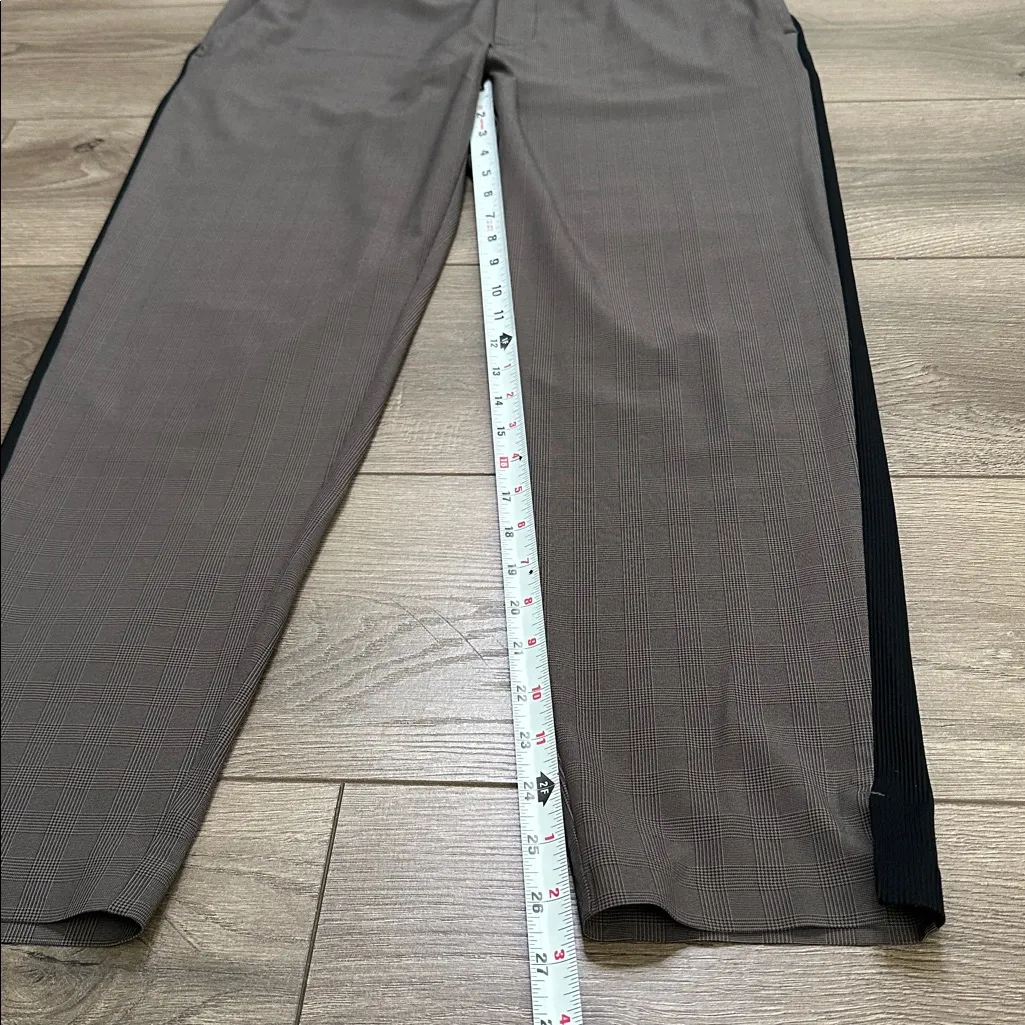 Athleta Brooklyn High‎ Rise Printed Ankle Pants Brown Black Size 10 - Image 10