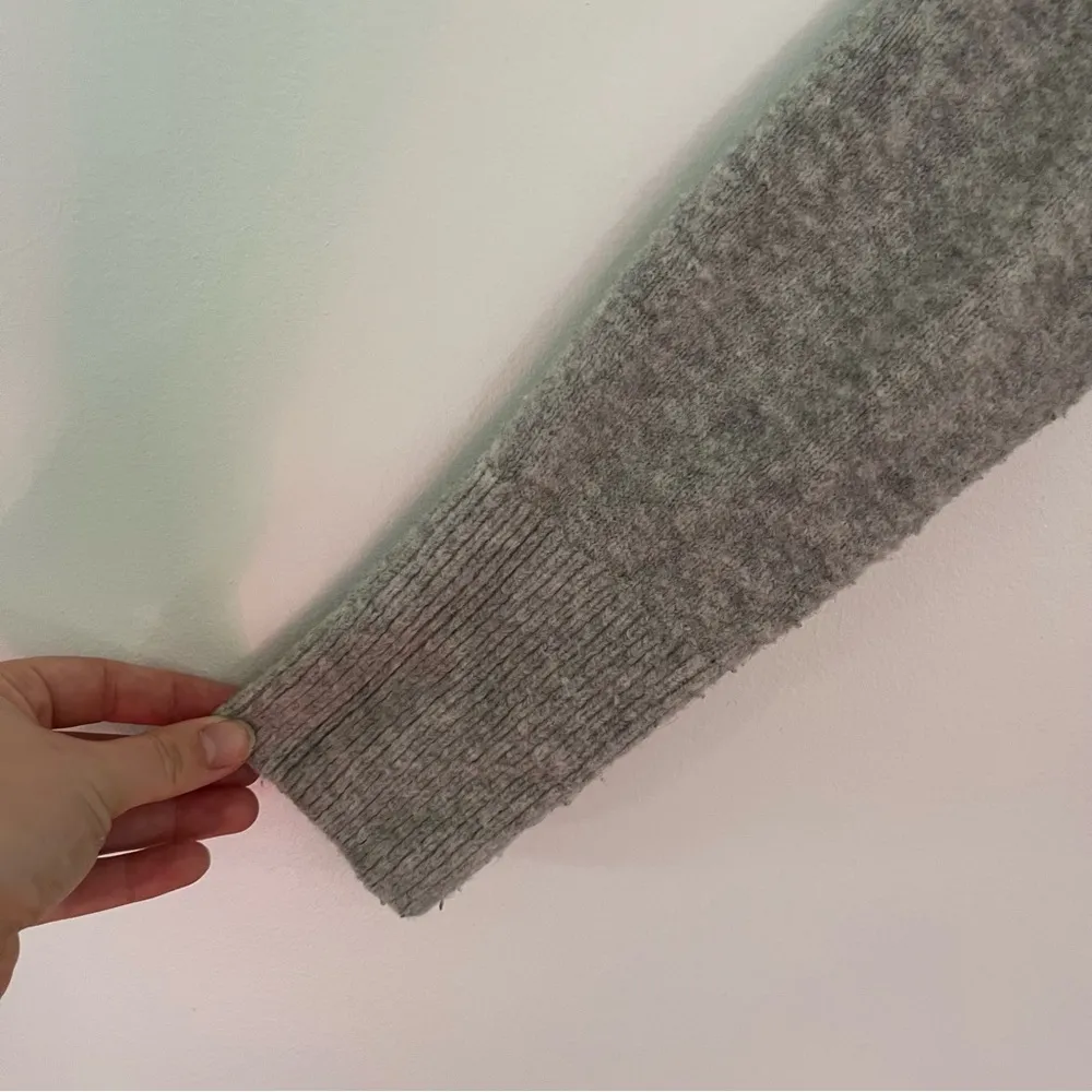 MAGASCHONI Grey Wool Blend MockNeck Sweater Size Small - Image 4