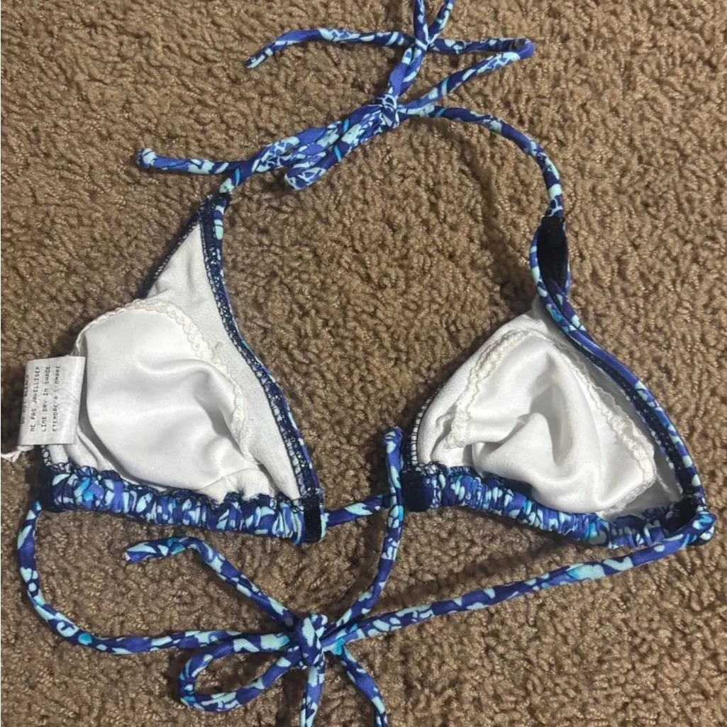 Blue Patterned Bikini Set - Image 5