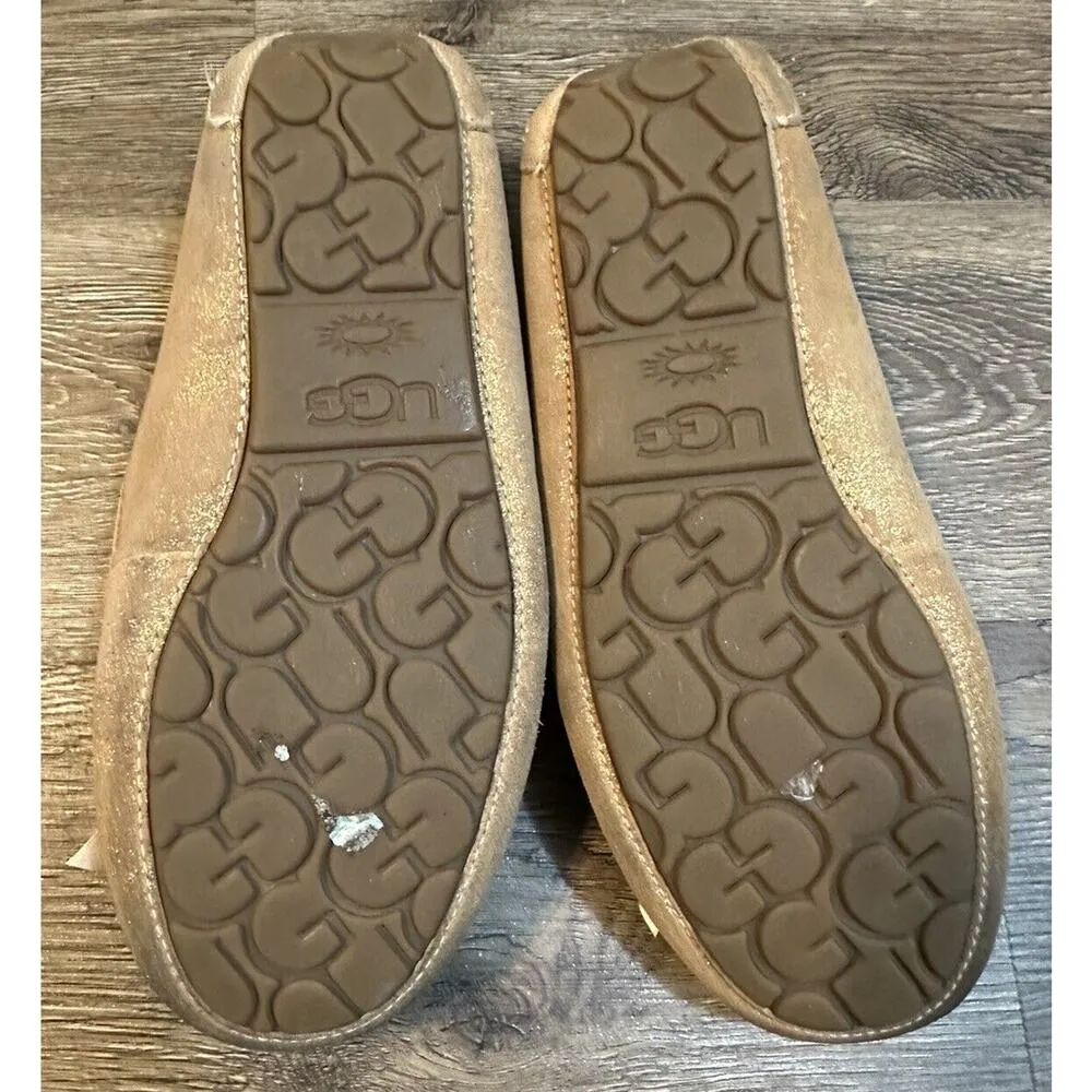 UGG Ansley Bow Glimmer 'Chestnut' 1125830-CHE size US 9 Women’s Slippers - Image 8