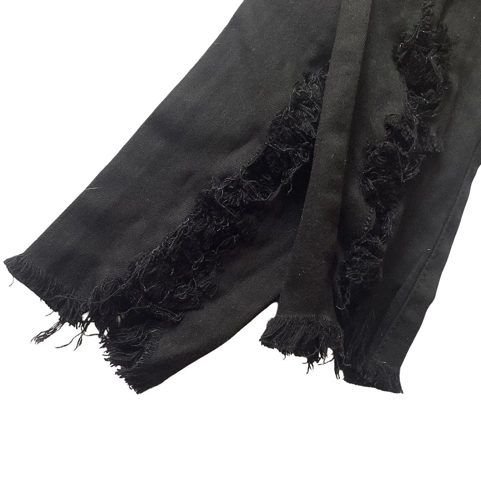 Vibrant Miu Raw Edges Skinny Jeans Black Size undefined - Image 13