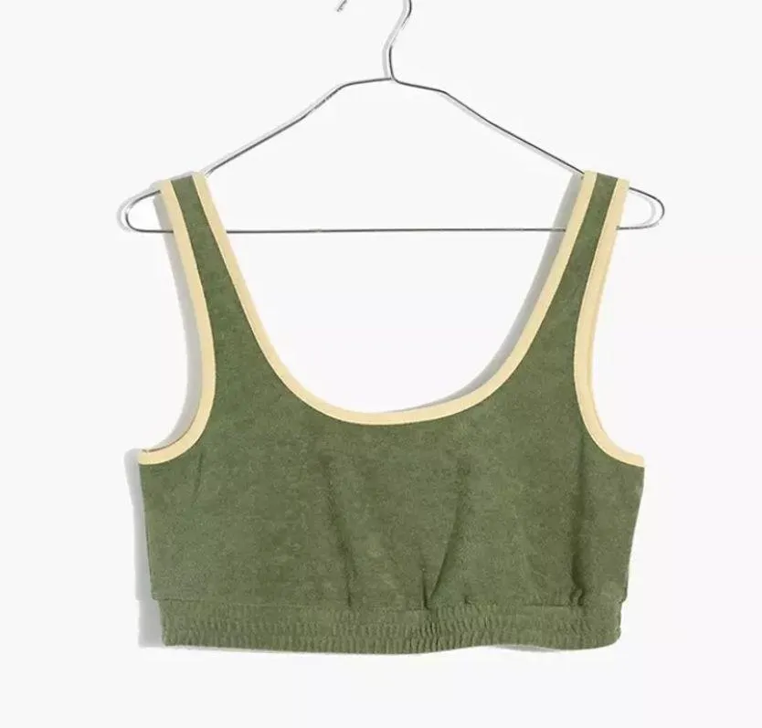 Madewell MWL Towel Terry Sweatshirt Bralette - Image 2